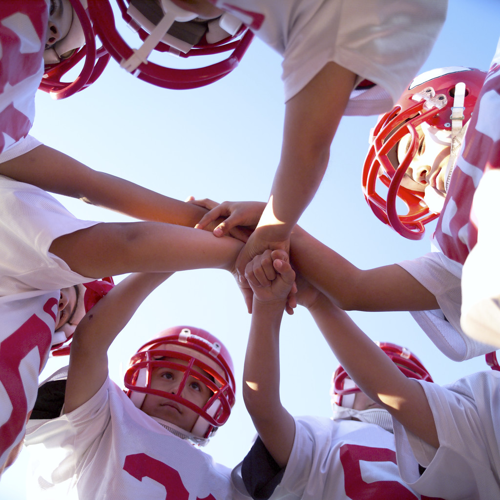 Football Team Huddle